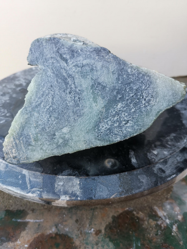 Speckstein; Einzelst�ck; aus Indien; gr�n Mix; 3,200 kg