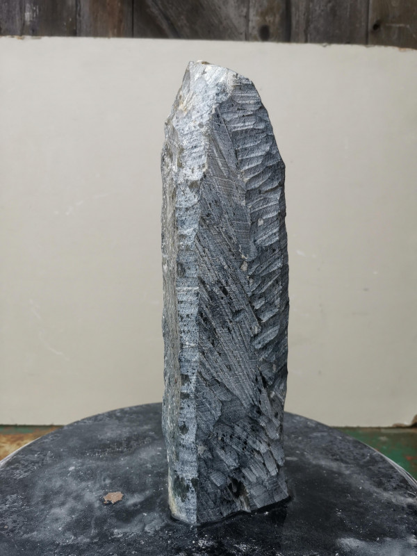 Speckstein; fast Rechteck S�ule; Einzelst�ck; aus Indien; gr�n Mix; 4.070 kg