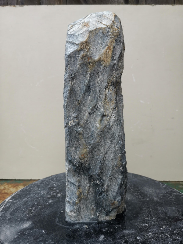 Speckstein; fast Rechteck S�ule; Einzelst�ck; aus Indien; gr�n Mix; 4.070 kg