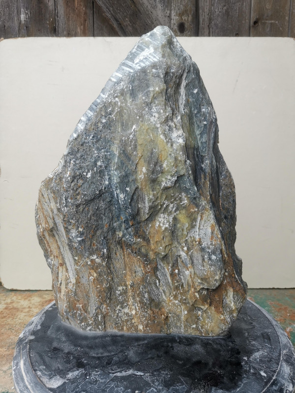 Speckstein; Einzelst�ck; aus Indien; gr�n Farb Mix; 13,550 kg