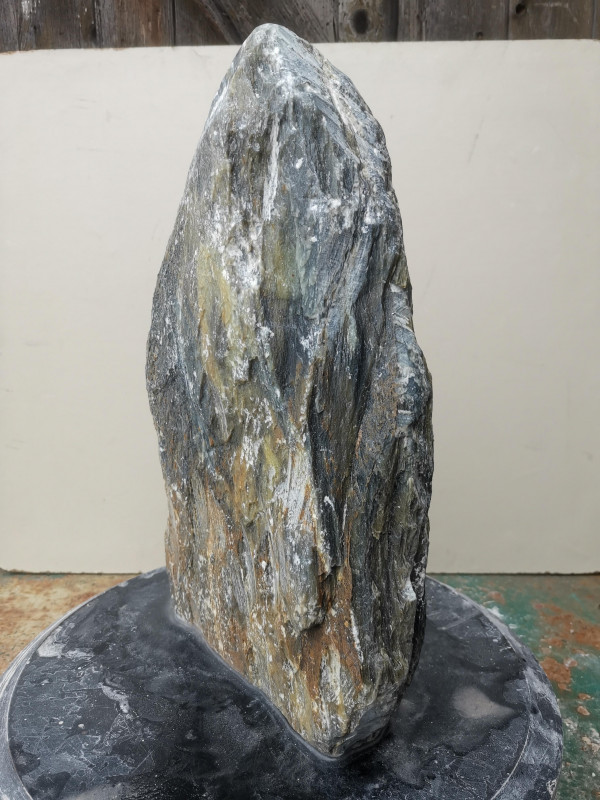 Speckstein; Einzelst�ck; aus Indien; gr�n Farb Mix; 13,550 kg