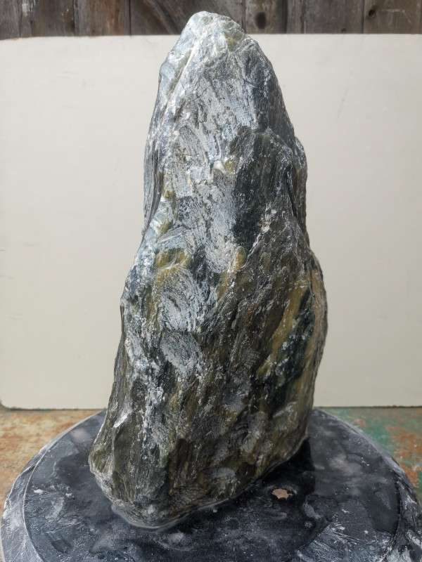 Speckstein; Einzelst�ck; aus Indien; gr�n Farb Mix; 13,550 kg