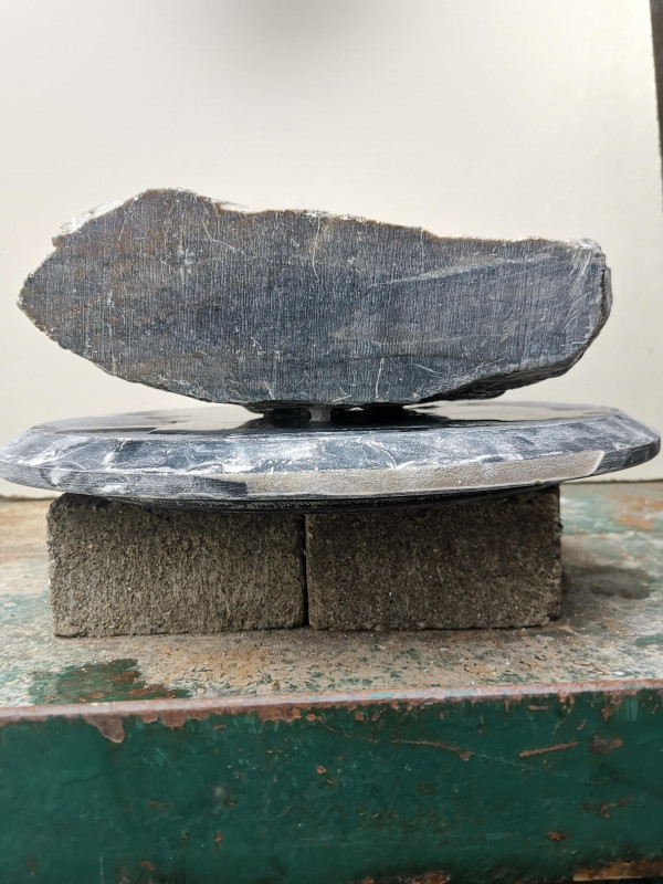 Speckstein; Einzelst�ck; aus Indien; gr�n Farb Mix; 13,550 kg