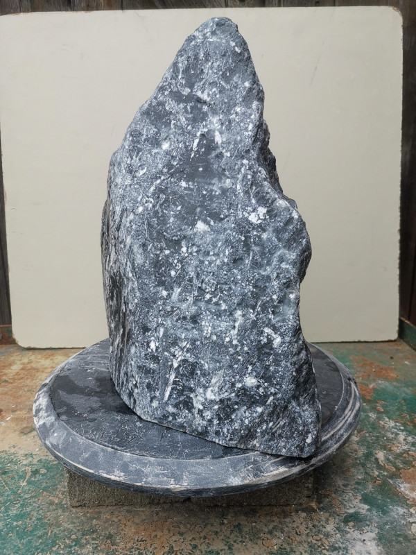 Speckstein; Einzelst�ck; aus China; schwarz; 17.990 kg