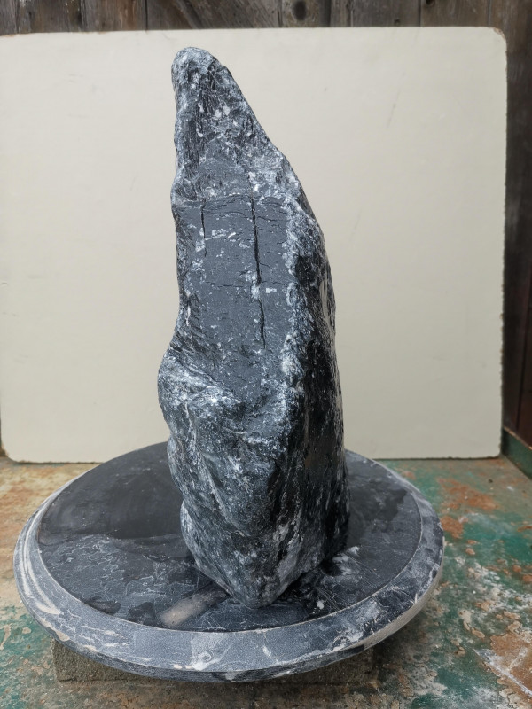 Speckstein; Einzelst�ck; aus China; schwarz; 17.990 kg