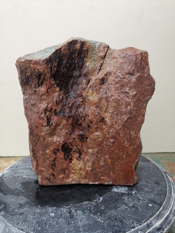 Speckstein; Einzelst�ck; aus Indien; harte Sorte; violett mit beige Stellen; 11,680 kg