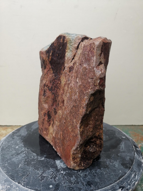 Speckstein; Einzelst�ck; aus Indien; harte Sorte; violett mit beige Stellen; 11,680 kg