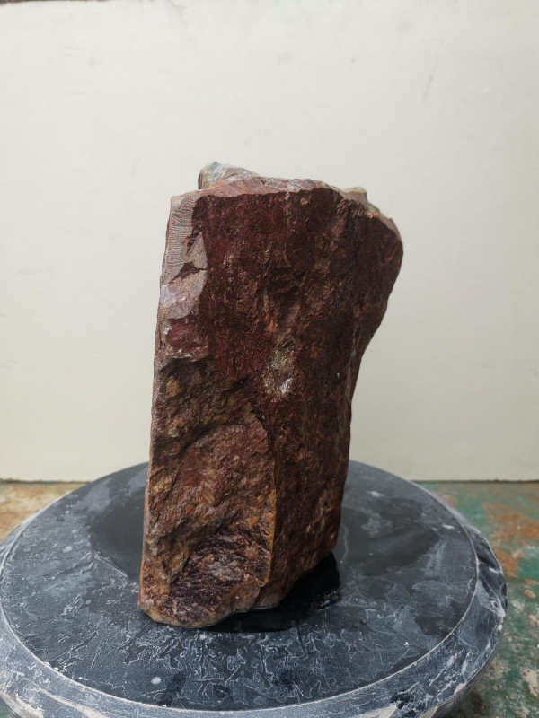 Speckstein; Einzelst�ck; aus Indien; harte Sorte; violett mit beige Stellen; 11,680 kg