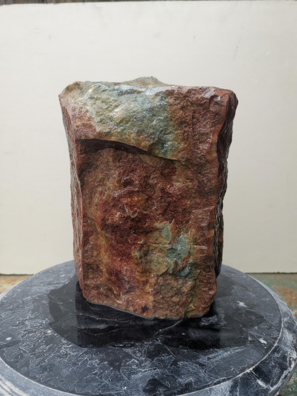 Speckstein; Einzelst�ck; aus Indien; harte Sorte; violett mit beige Stellen; 11,680 kg