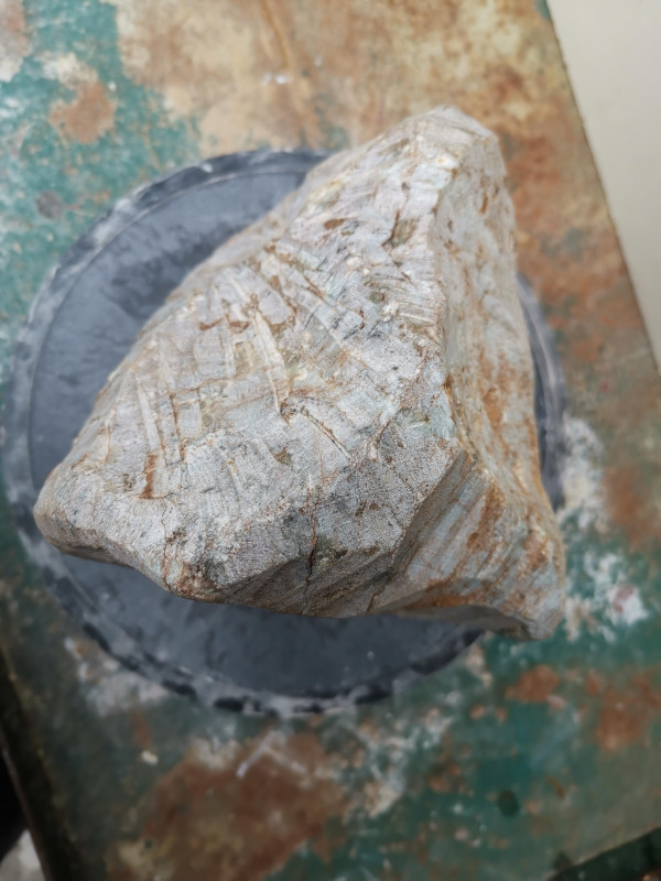 Speckstein; Einzelst�ck; aus Brasilien; Mehrfarben Mix; 12,730 kg