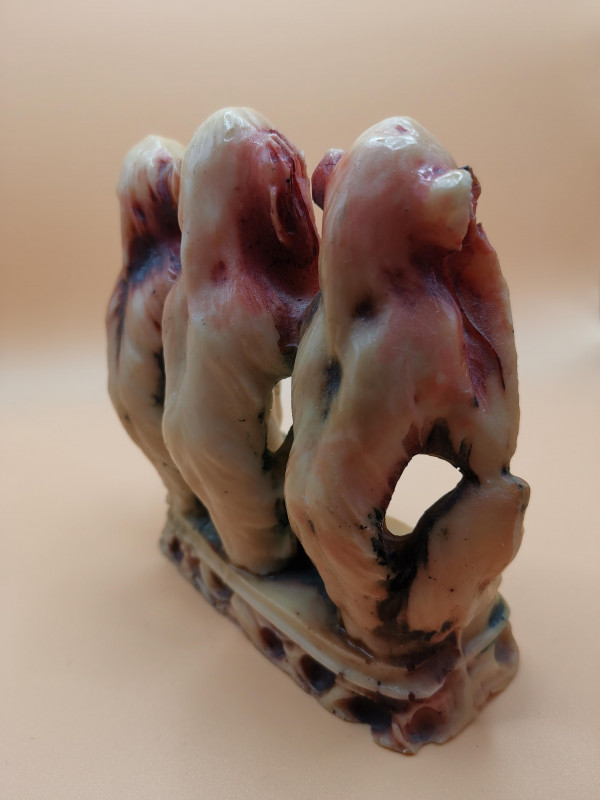 Speckstein; drei Affen; nichts h�ren, sehen, sagen