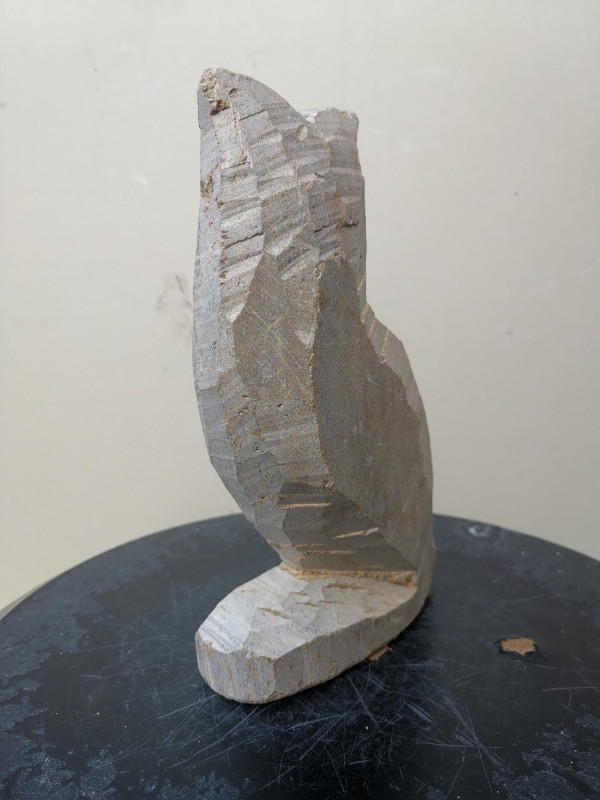 Speckstein XXL; Eule; Einzelst�ck aus Brasilien; braun