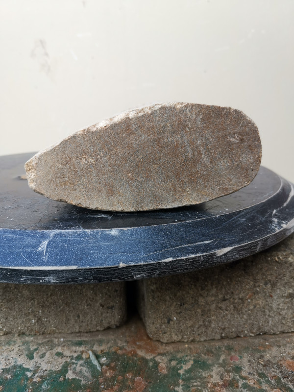 Speckstein XXL; Eule; Einzelst�ck aus Brasilien; braun