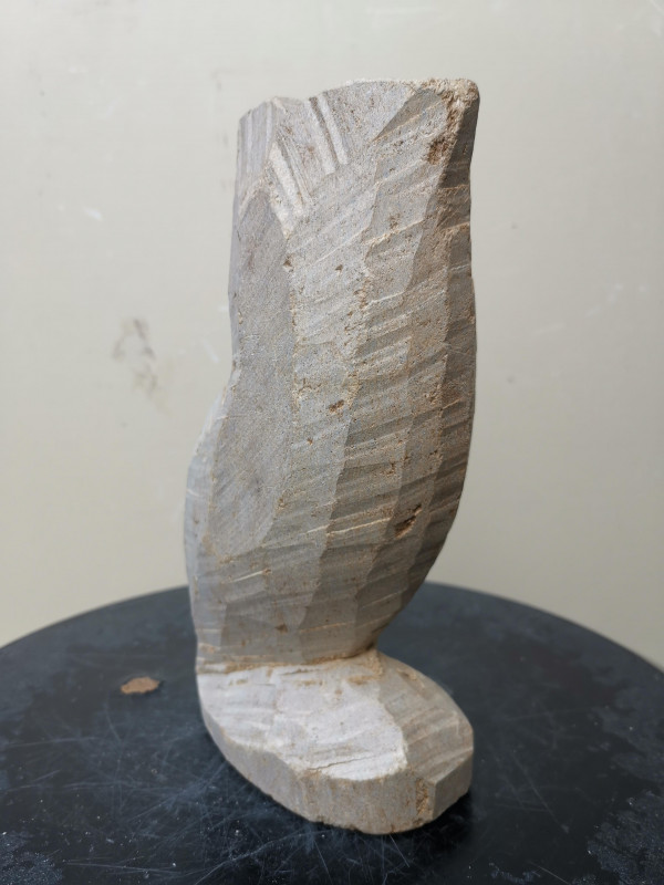 Speckstein XXL; Eule; Einzelst�ck aus Brasilien; braun