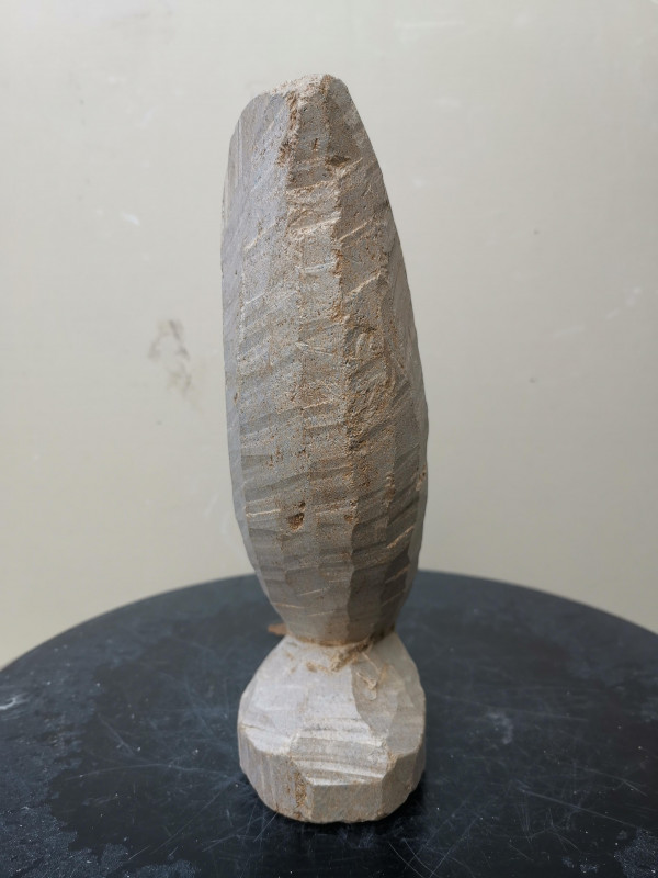 Speckstein XXL; Eule; Einzelst�ck aus Brasilien; braun