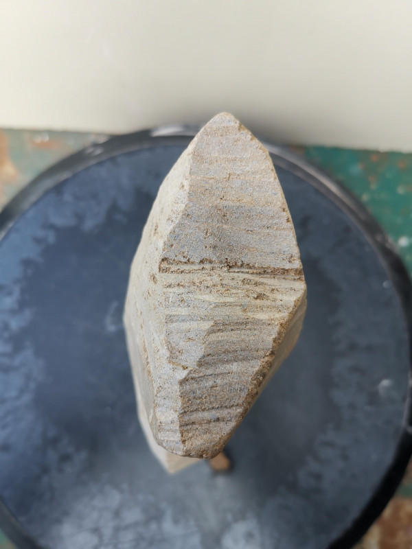 Speckstein XXL; Eule; Einzelst�ck aus Brasilien; braun