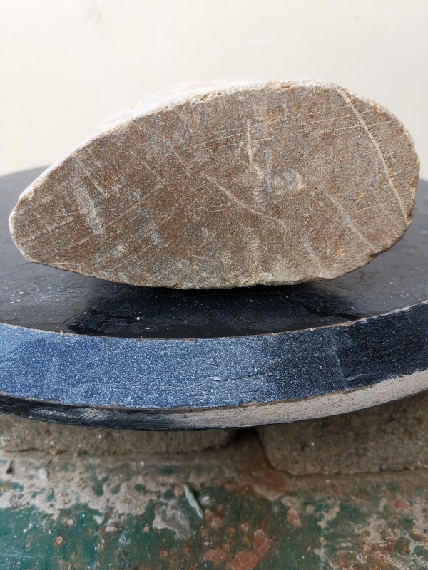 Speckstein XXL; Eule; Einzelst�ck aus Brasilien; braun