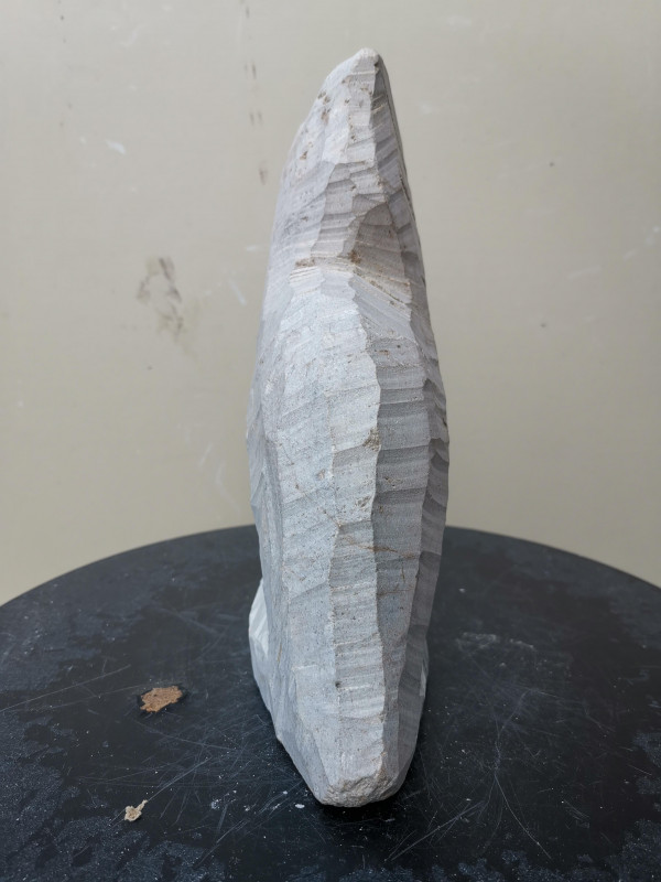 Speckstein XXL; Eule; Einzelst�ck aus Brasilien; bran-gr�n-marmoriert