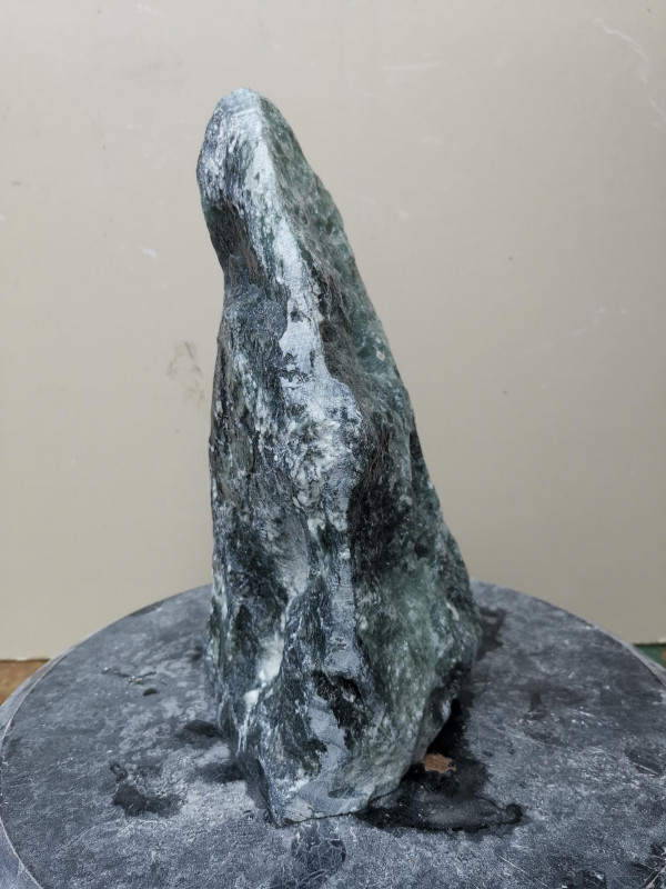 Speckstein; Einzelst�ck; aus Indien; t�rkis-schwarz; 5,560 kg