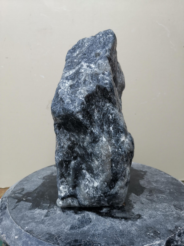 Speckstein; Einzelst�ck; aus China; schwarz-wei�; 9,590 kg