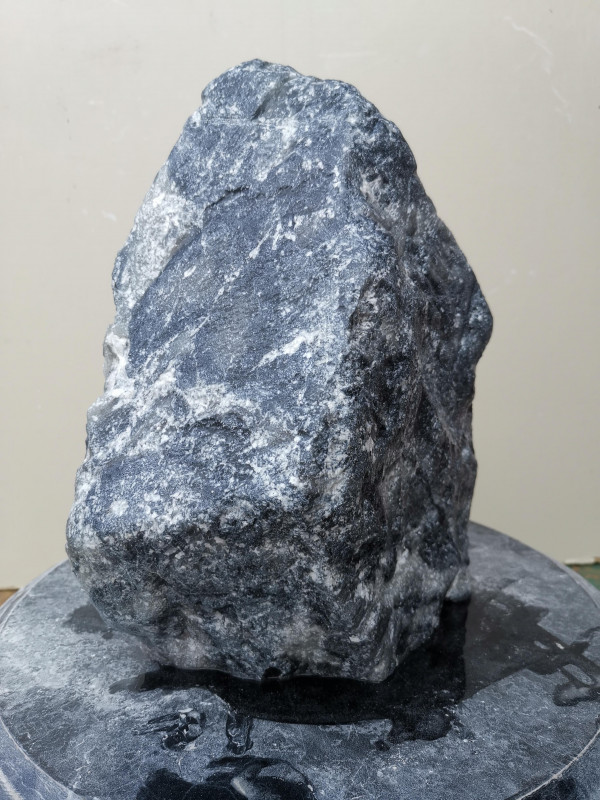 Speckstein; Einzelst�ck; aus China; schwarz-wei�; 9,590 kg