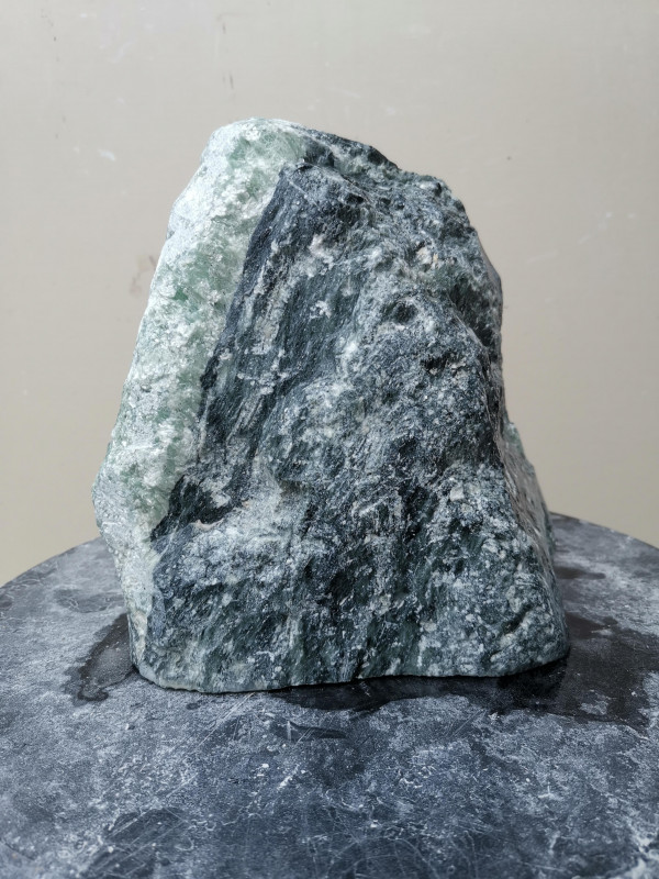 Speckstein; Einzelst�ck; aus Indien; t�rkis-schwarz; 5,880 kg