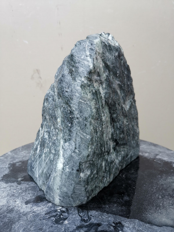 Speckstein; Einzelst�ck; aus Indien; t�rkis-schwarz; 5,880 kg