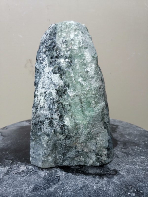 Speckstein; Einzelst�ck; aus Indien; t�rkis-schwarz; 5,880 kg