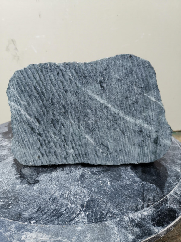 Speckstein; Einzelst�ck; aus Indien; t�rkis-schwarz; 5,880 kg