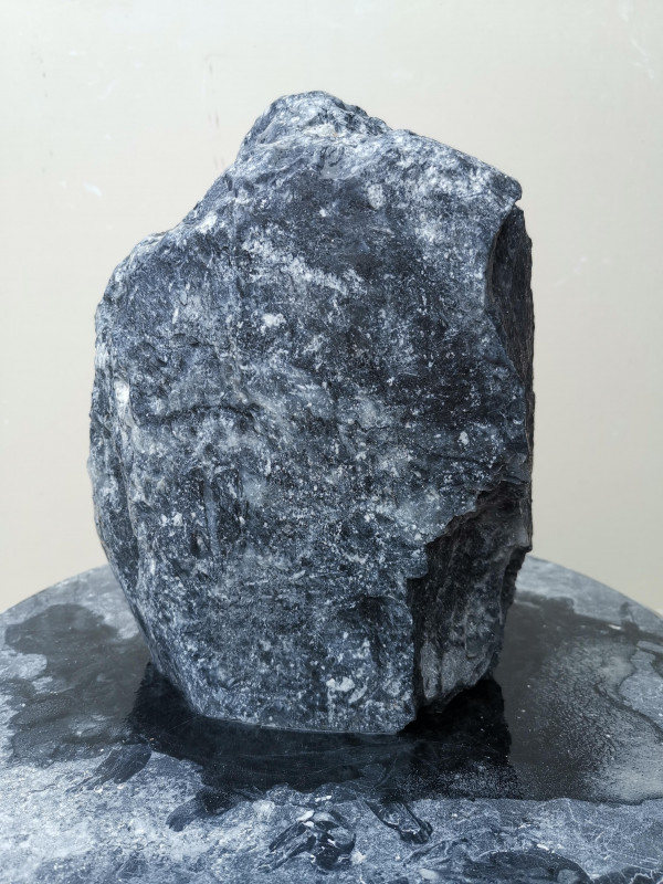 Speckstein; Einzelst�ck; aus China; schwarz; 7,250 kg