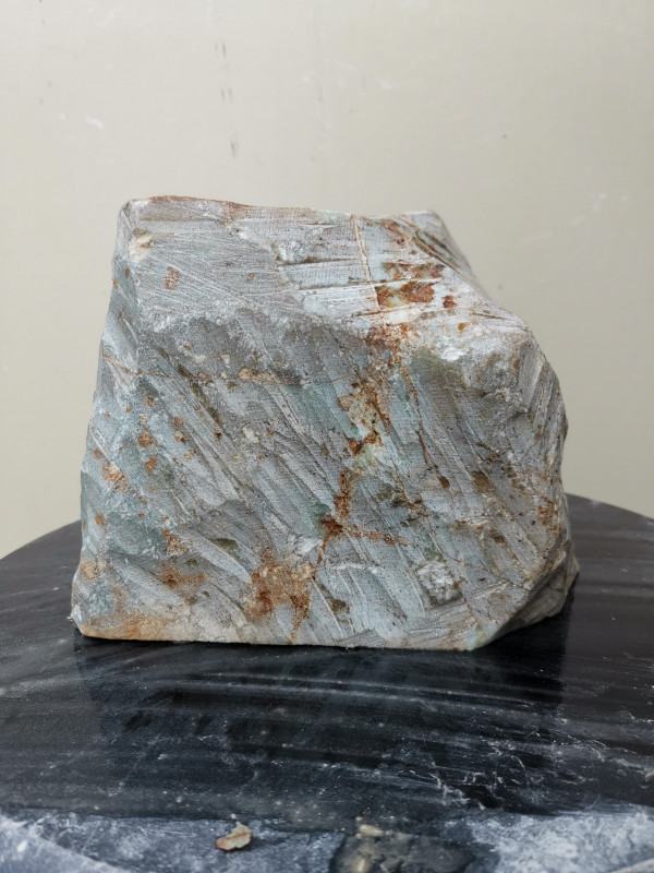 Speckstein; Einzelst�ck; aus Brasilien; braun-gr�n; tlw. andere Farben; 6,590 kg