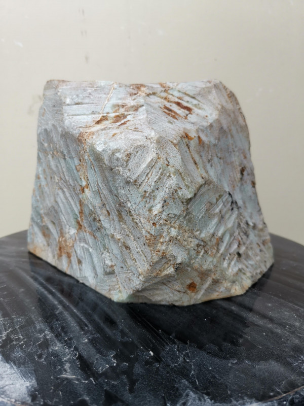 Speckstein; Einzelst�ck; aus Brasilien; braun-gr�n; tlw. andere Farben; 6,590 kg