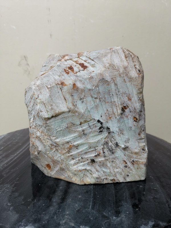 Speckstein; Einzelst�ck; aus Brasilien; braun-gr�n; tlw. andere Farben; 6,590 kg