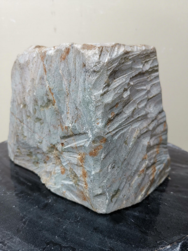 Speckstein; Einzelst�ck; aus Brasilien; braun-gr�n; tlw. andere Farben; 6,590 kg