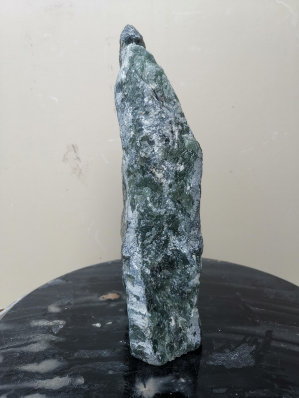 Speckstein; Einzelst�ck; aus Indien; dunkler t�rkis schwarz; 3,810 kg