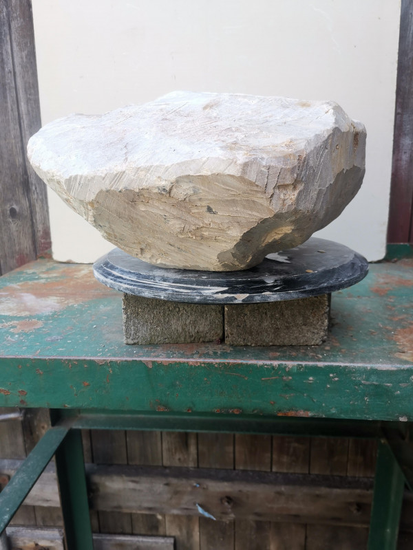 Speckstein; Einzelst�ck; aus Brasilien; braun mit tlw. gr�nlich; 30,840 kg