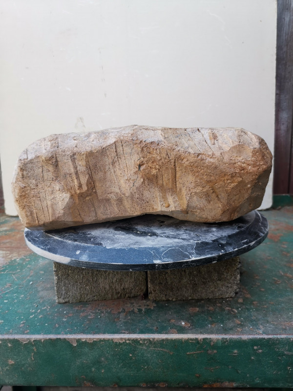 Speckstein; Einzelst�ck; aus Brasilien; braun;�13,280 kg