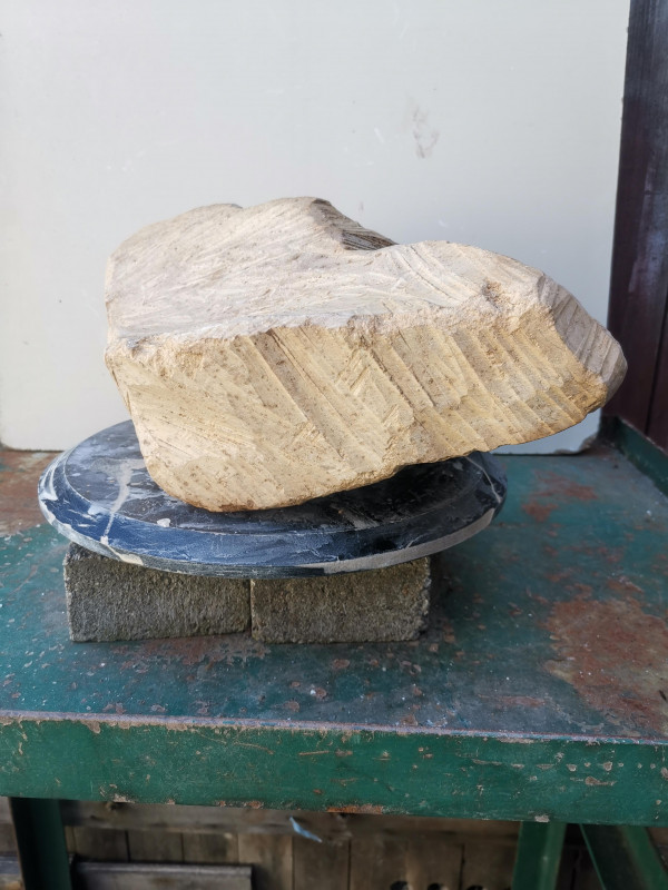 Speckstein; Einzelst�ck; aus Brasilien; braun; 23,150 kg