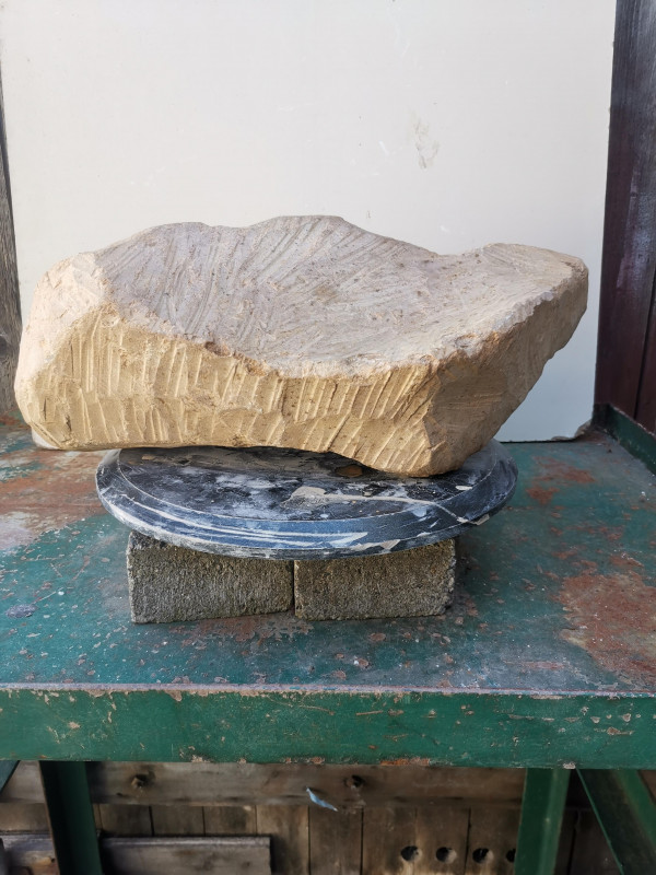 Speckstein; Einzelst�ck; aus Brasilien; braun; 23,150 kg