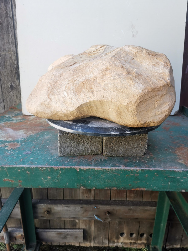 Speckstein; Einzelst�ck; aus Brasilien; braun; 23,150 kg