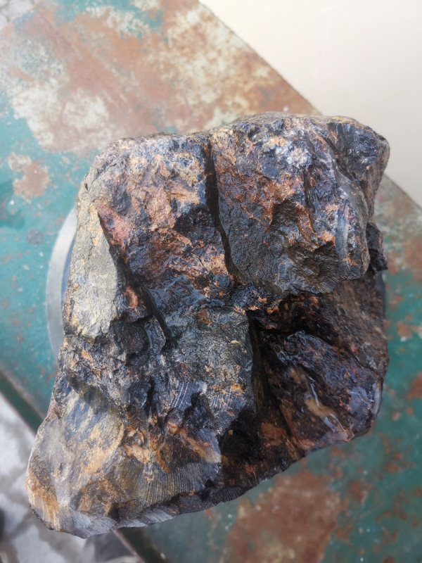 Speckstein; Einzelst�ck; aus Indien; violett; 19,930 kg