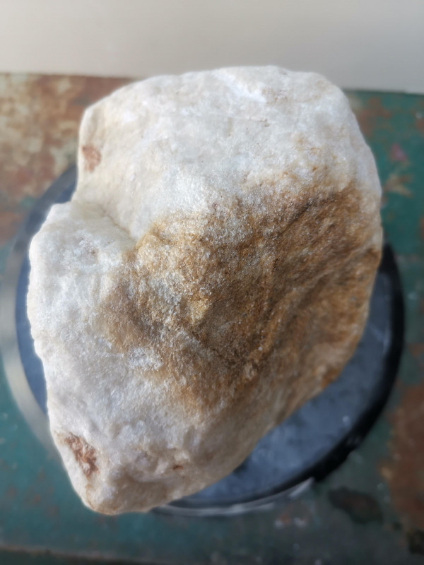 Speckstein; Einzelst�ck; aus Brasilien; schneewei�; 11,080 kg