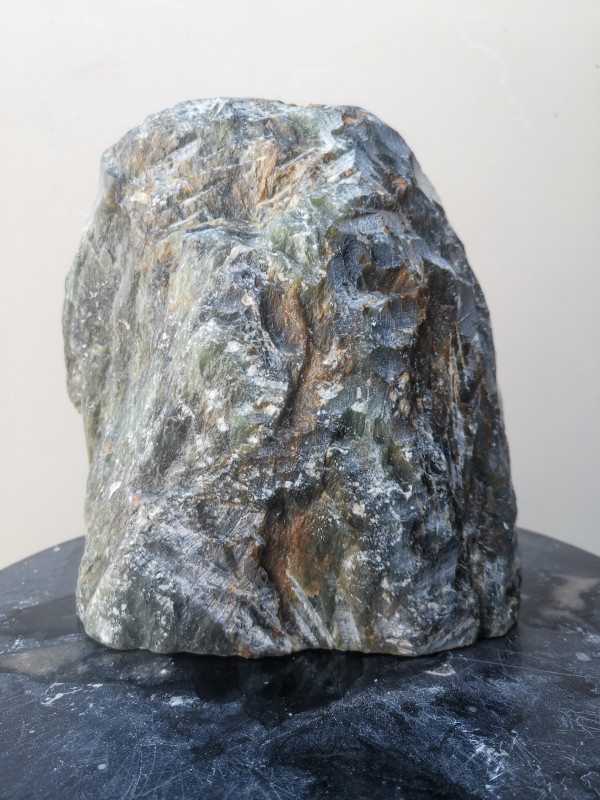 Speckstein; Einzelst�ck; aus Indien; gr�n Mix; 10,590 kg