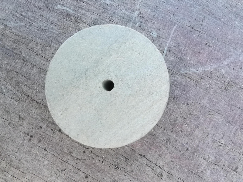 9 x Amulettstein; rund; mit Loch; Donut