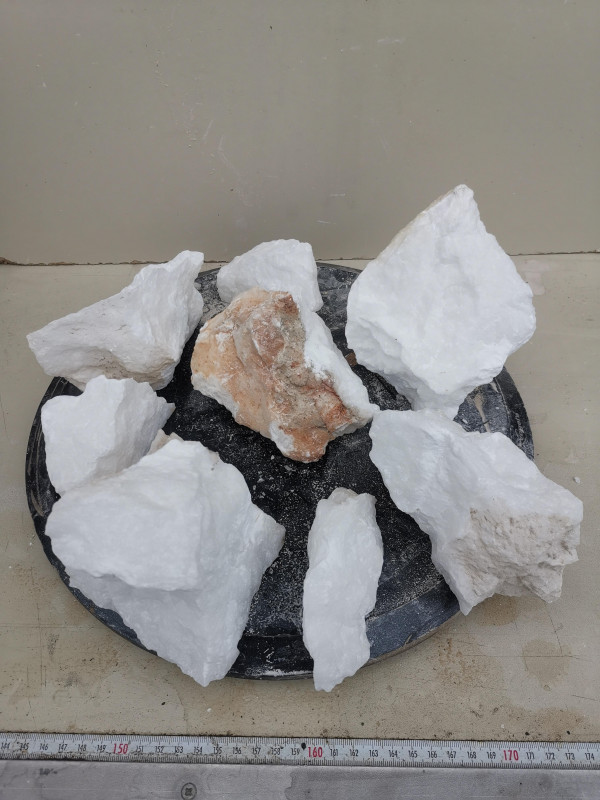 Alabaster; Einzelposition; 8 St�cke; Gesamt 5 kg