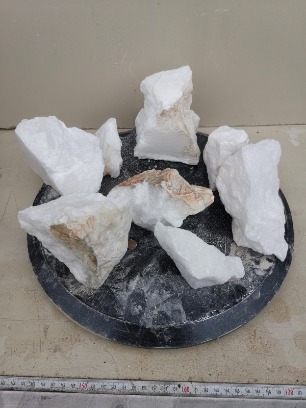 Alabaster; Einzelposition; 8 St�cke; Gesamt 5 kg
