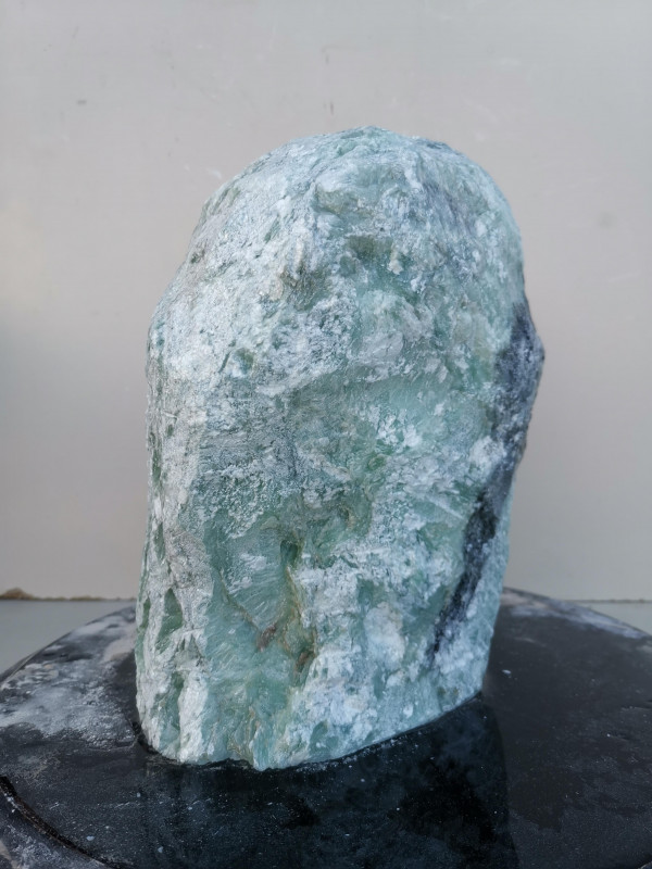 Speckstein; Einzelst�ck; aus Indien; t�rkis - schwarz; 10,190 kg