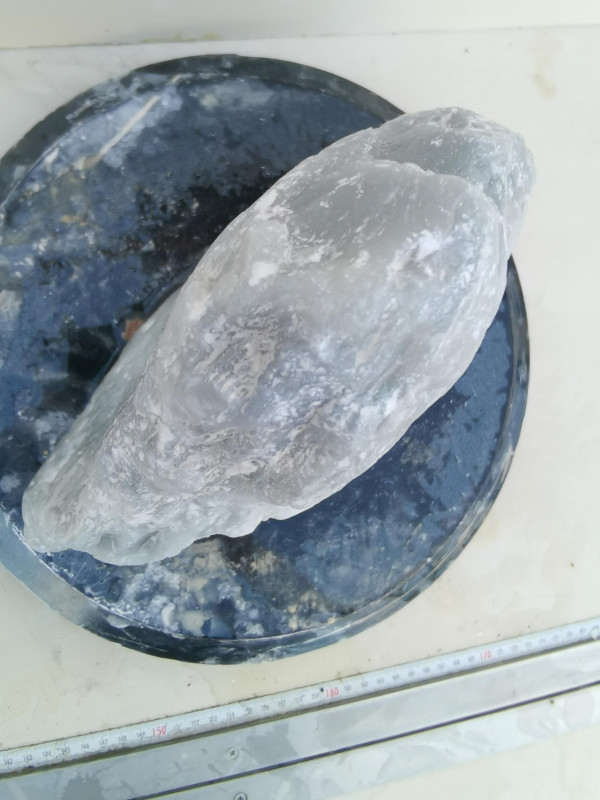 Speckstein; Einzelst�ck; aus China; grau; 8.040 kg