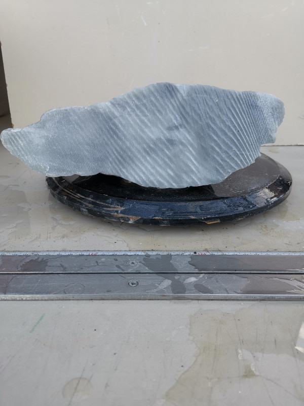 Speckstein; Einzelst�ck; aus China; grau; 8.040 kg