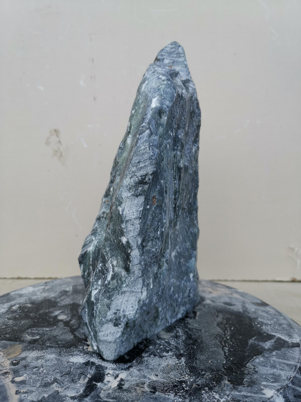 Speckstein; Einzelst�ck; aus Brasilien; schwarz- gr�n; 5,810 kg